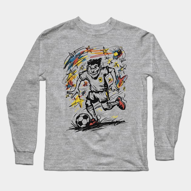 Hand Sketched Long Sleeve T-Shirt by Rahelrana